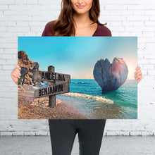 Load image into Gallery viewer, couple name canvas print online
