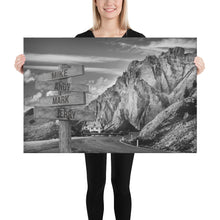 Load image into Gallery viewer, Mountain Ranges Multi-Names Premium Canvas
