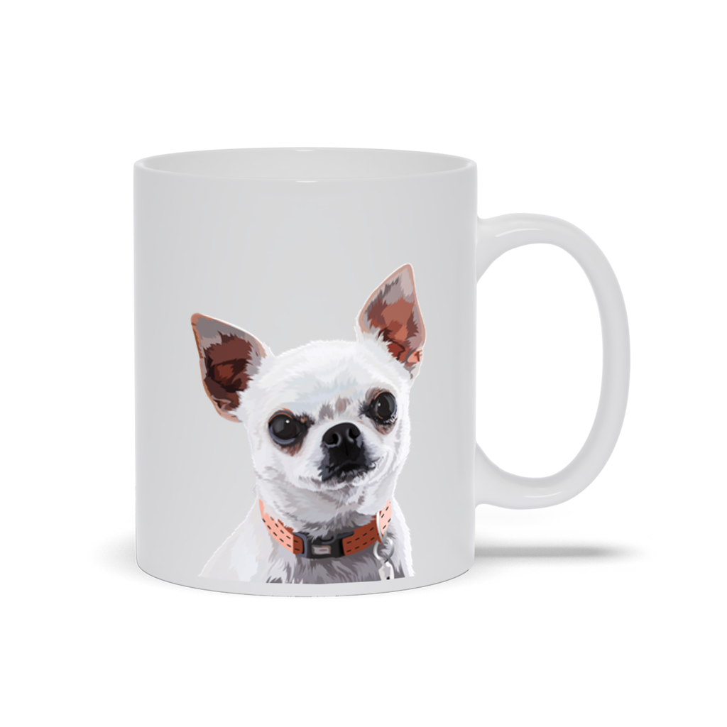 Personalized Pet White Mug - Graphic Photo