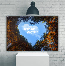 Load image into Gallery viewer, Cloudy Heart Couple-Names Premium Canvas
